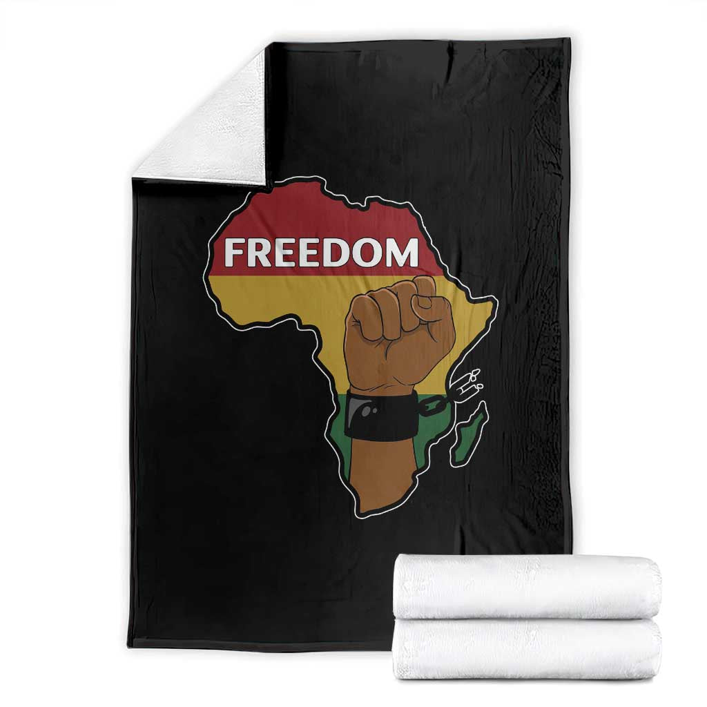 Africa Freedom Liberation Black Power Throw Blanket TS14 Black Print Your Wear