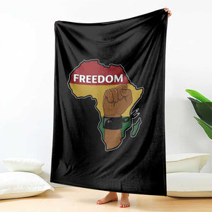 Africa Freedom Liberation Black Power Throw Blanket TS14 Print Your Wear