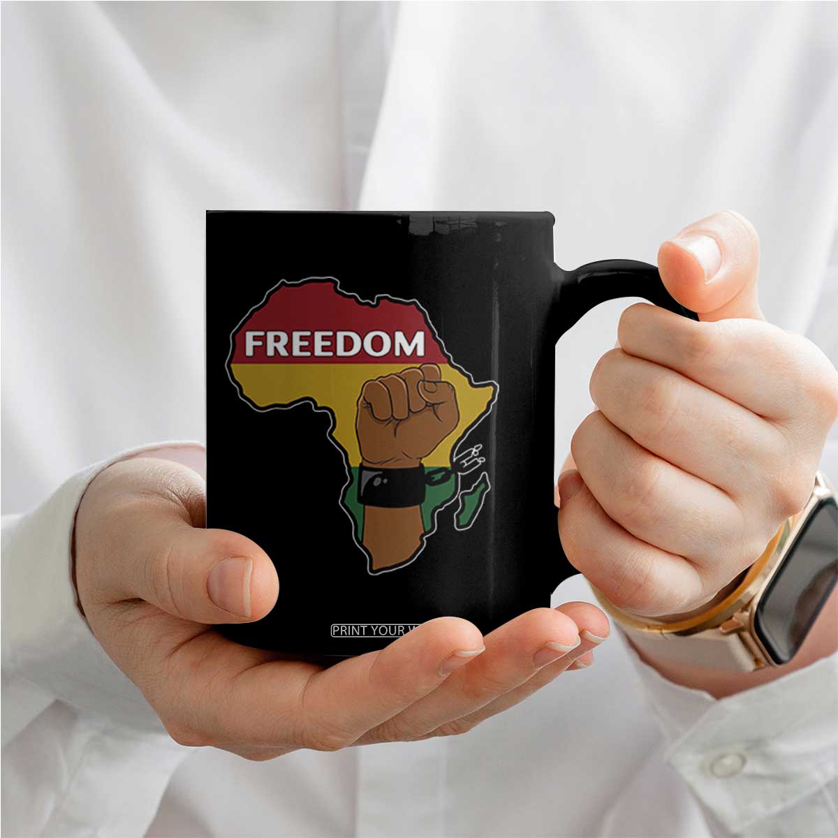 Africa Freedom Liberation Black Power Coffee Mug TS14 Print Your Wear