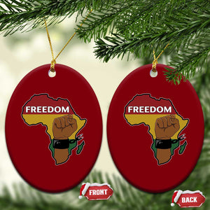 Africa Freedom Liberation Black Power Ceramic Ornament TS14 Print Your Wear