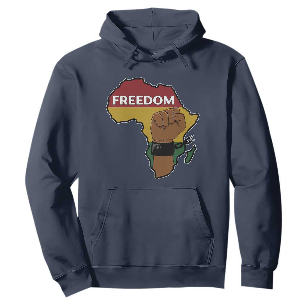 Africa Freedom Liberation Black Power Hoodie TS14 Navy Print Your Wear