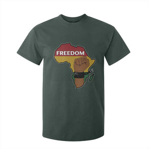 Africa Freedom Liberation Black Power T Shirt For Kid TS14 Dark Forest Green Print Your Wear