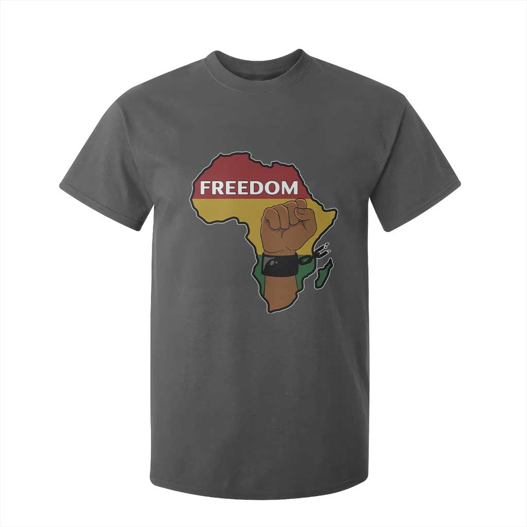 Africa Freedom Liberation Black Power T Shirt For Kid TS14 Dark Heather Print Your Wear