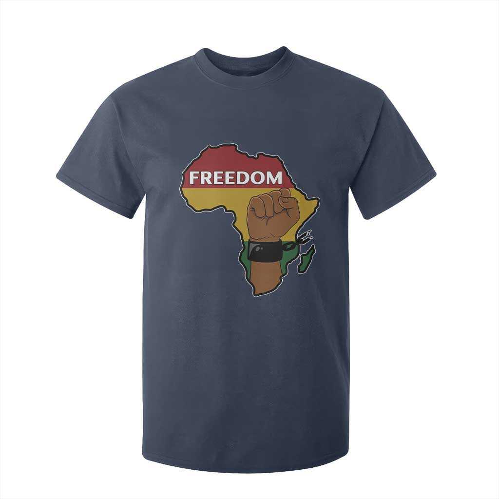 Africa Freedom Liberation Black Power T Shirt For Kid TS14 Navy Print Your Wear