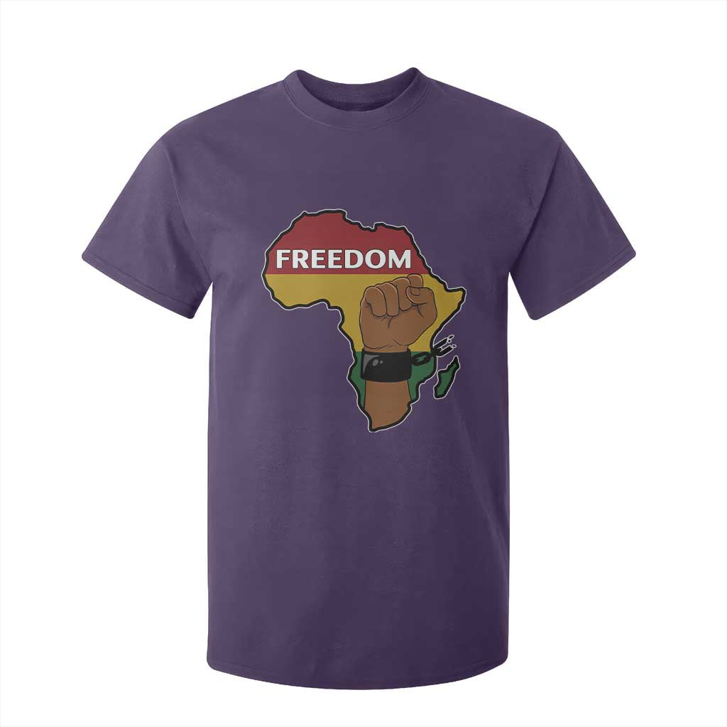 Africa Freedom Liberation Black Power T Shirt For Kid TS14 Purple Print Your Wear