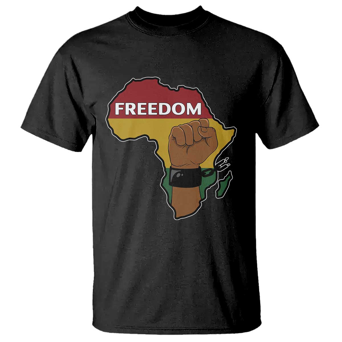 Africa Freedom Liberation Black Power T Shirt TS14 Black Print Your Wear