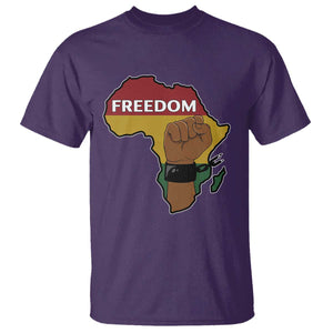 Africa Freedom Liberation Black Power T Shirt TS14 Purple Print Your Wear