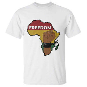 Africa Freedom Liberation Black Power T Shirt TS14 White Print Your Wear