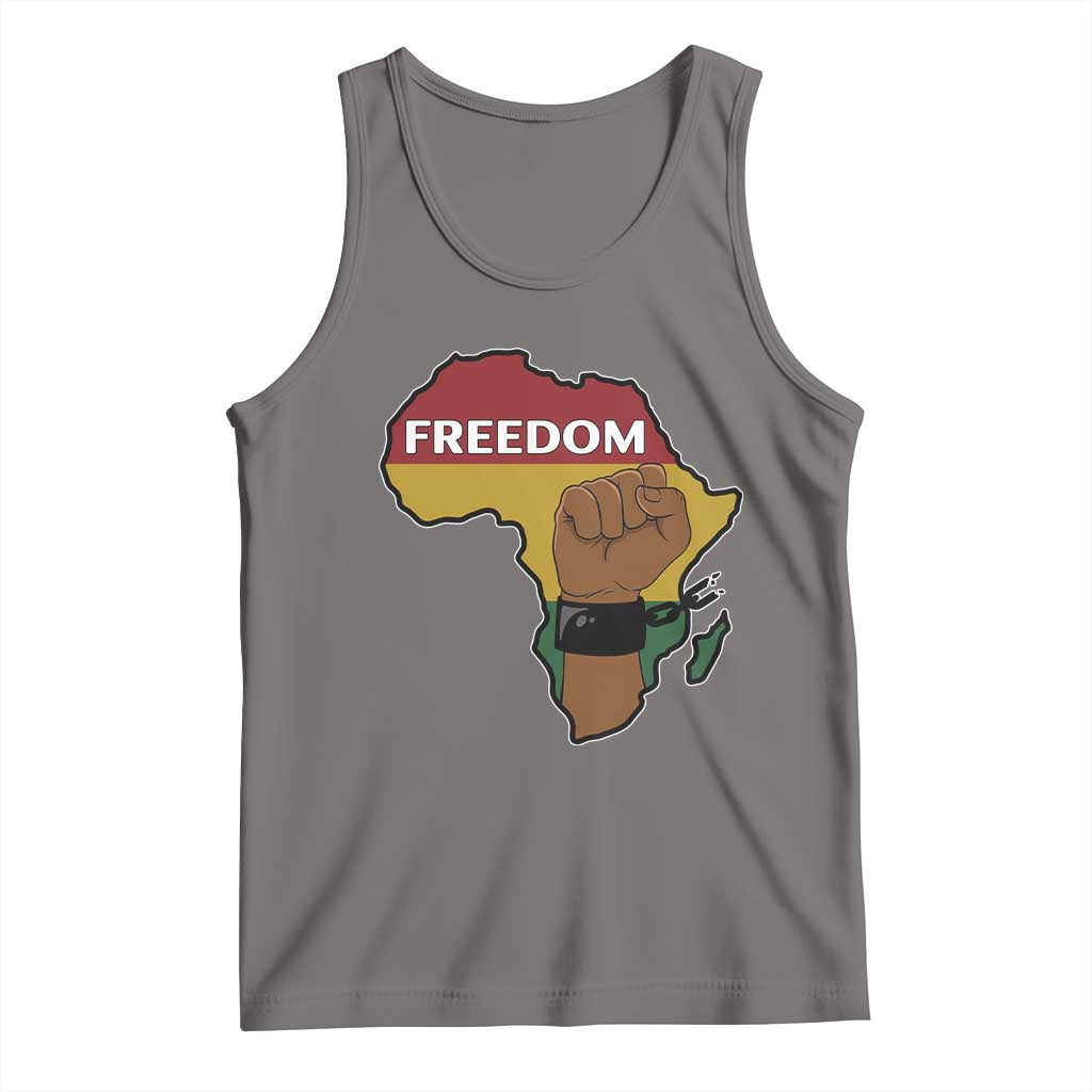 Africa Freedom Liberation Black Power Tank Top TS14 Deep Heather Print Your Wear