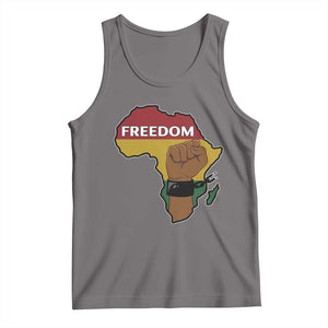 Africa Freedom Liberation Black Power Tank Top TS14 Deep Heather Print Your Wear