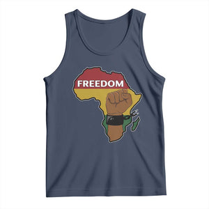 Africa Freedom Liberation Black Power Tank Top TS14 Navy Print Your Wear