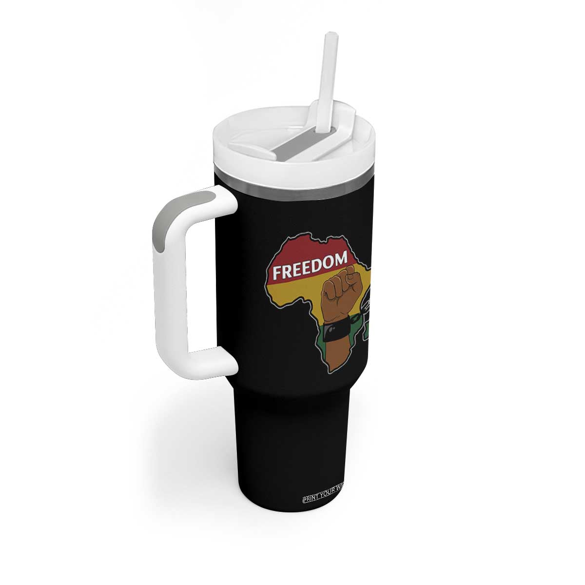 Africa Freedom Liberation Black Power Tumbler With Handle TS14 Print Your Wear