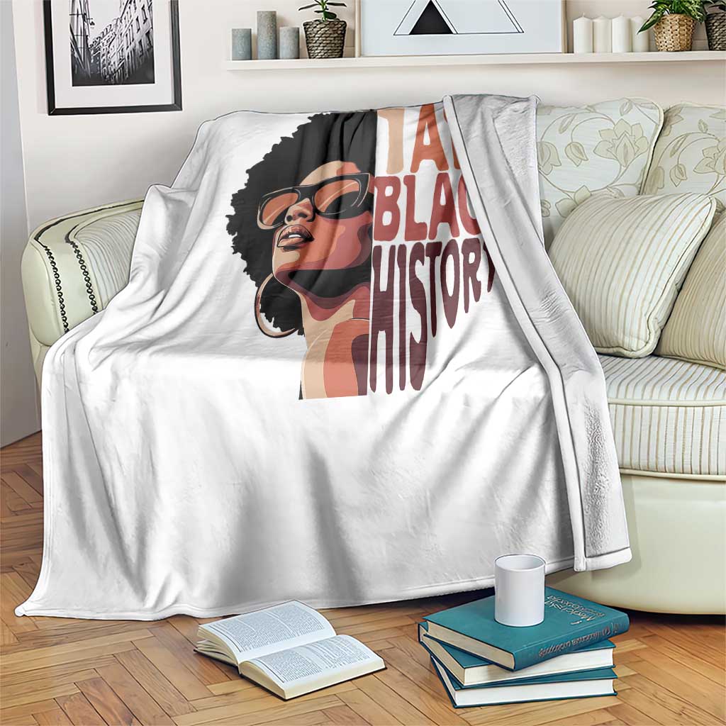 I Am Black History Throw Blanket African American Pride TS14 Print Your Wear