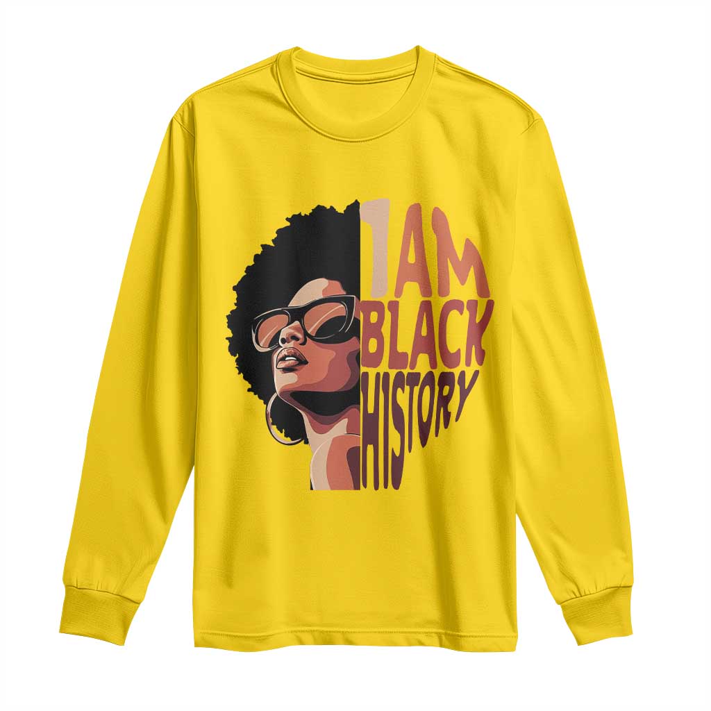 I Am Black History Long Sleeve Shirt African American Pride TS14 Daisy Print Your Wear