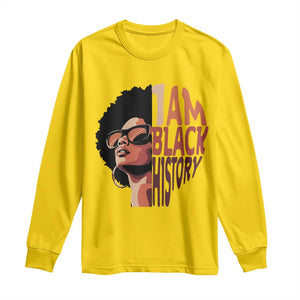 I Am Black History Long Sleeve Shirt African American Pride TS14 Daisy Print Your Wear