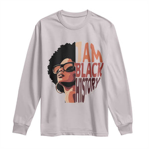 I Am Black History Long Sleeve Shirt African American Pride TS14 Ice Gray Print Your Wear