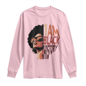I Am Black History Long Sleeve Shirt African American Pride TS14 Light Pink Print Your Wear