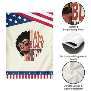 I Am Black History Garden Flag African American Pride TS14 Print Your Wear
