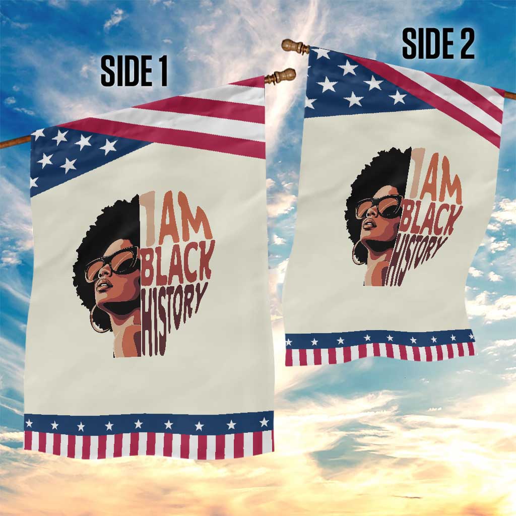I Am Black History Garden Flag African American Pride TS14 Print Your Wear