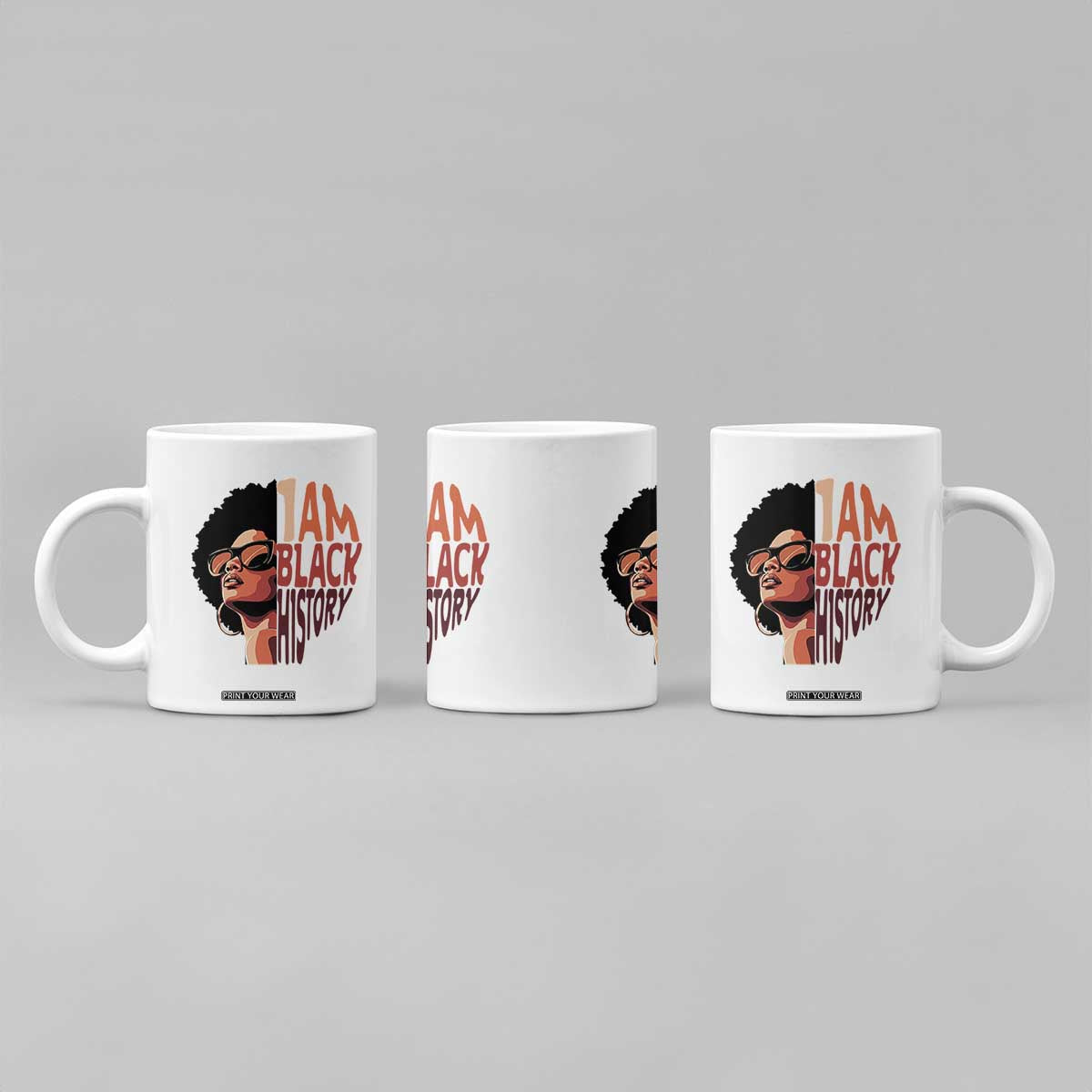 I Am Black History Coffee Mug African American Pride TS14 Print Your Wear