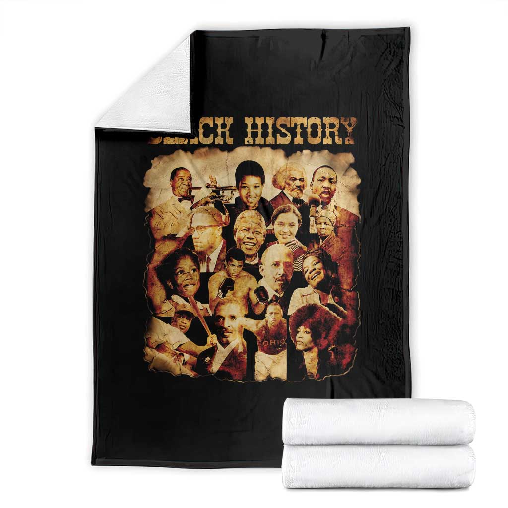 Black History Month Throw Blanket African American Pride TS14 Black Print Your Wear