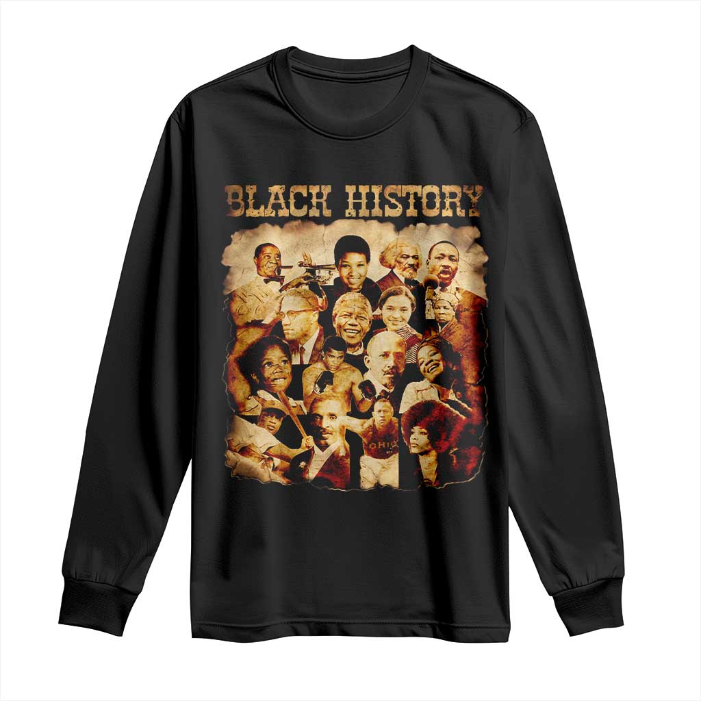 Black History Month Long Sleeve Shirt African American Pride TS14 Black Print Your Wear