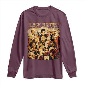 Black History Month Long Sleeve Shirt African American Pride TS14 Maroon Print Your Wear