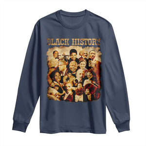 Black History Month Long Sleeve Shirt African American Pride TS14 Navy Print Your Wear