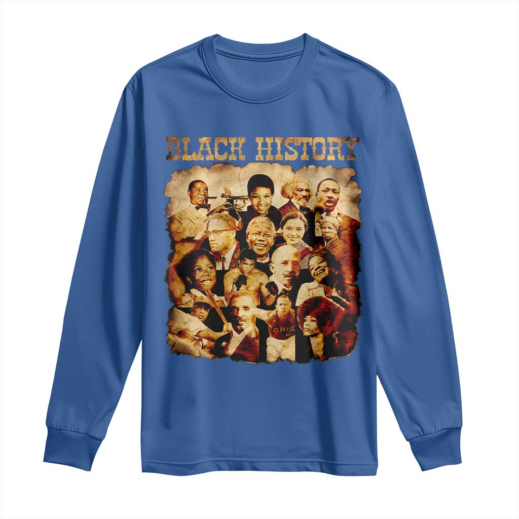 Black History Month Long Sleeve Shirt African American Pride TS14 Royal Blue Print Your Wear