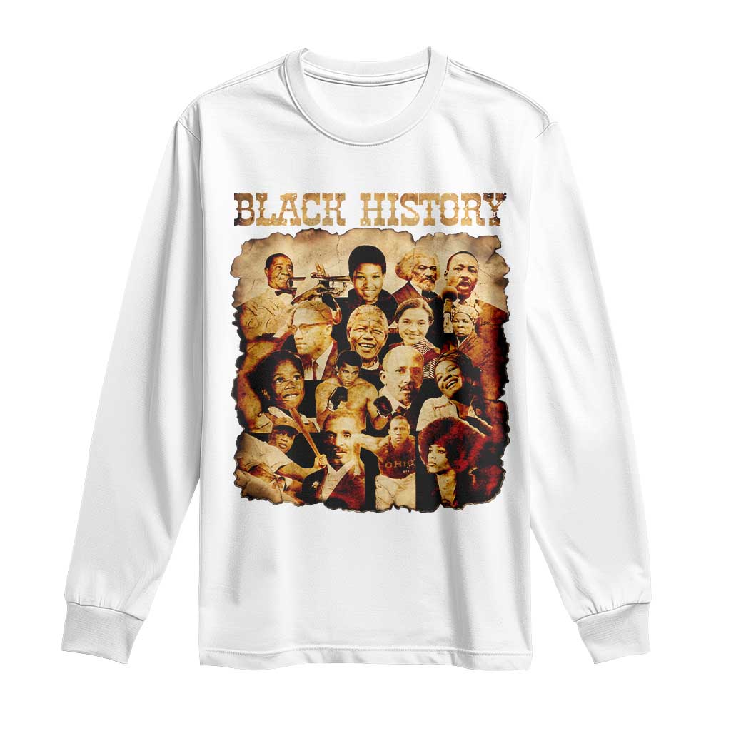 Black History Month Long Sleeve Shirt African American Pride TS14 White Print Your Wear