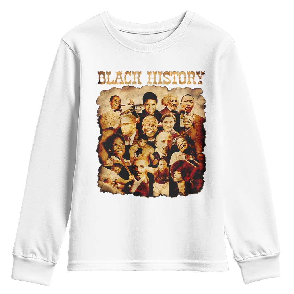 Black History Month Youth Sweatshirt African American Pride TS14 White Print Your Wear