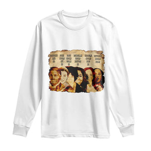 Black History Month Long Sleeve Shirt African American Women Pride TS14 White Print Your Wear