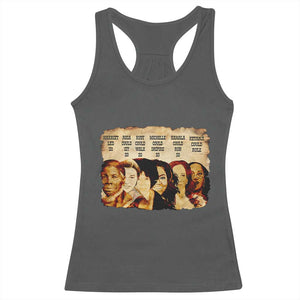 Black History Month Racerback Tank Top African American Women Pride TS14 Dark Heather Print Your Wear