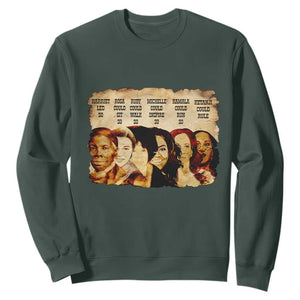 Black History Month Sweatshirt African American Women Pride TS14 Dark Forest Green Print Your Wear