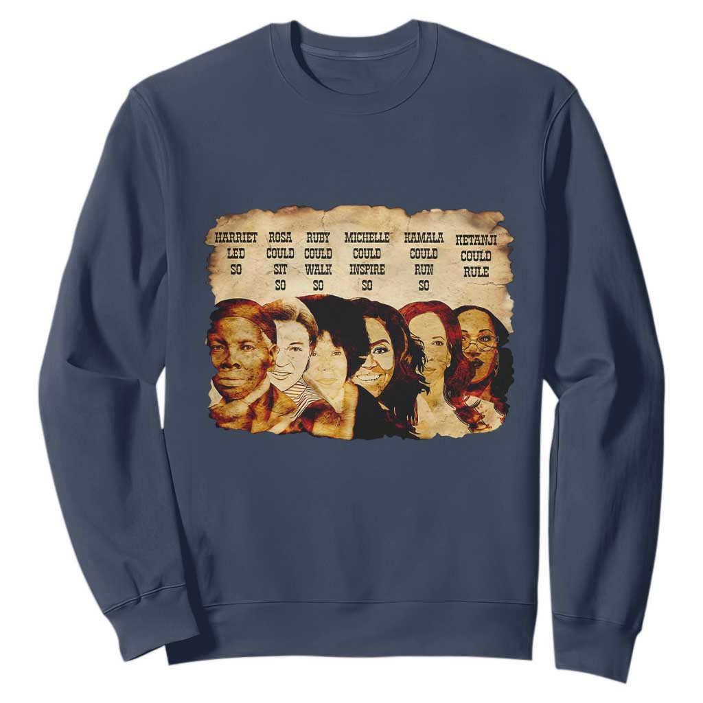 Black History Month Sweatshirt African American Women Pride TS14 Navy Print Your Wear