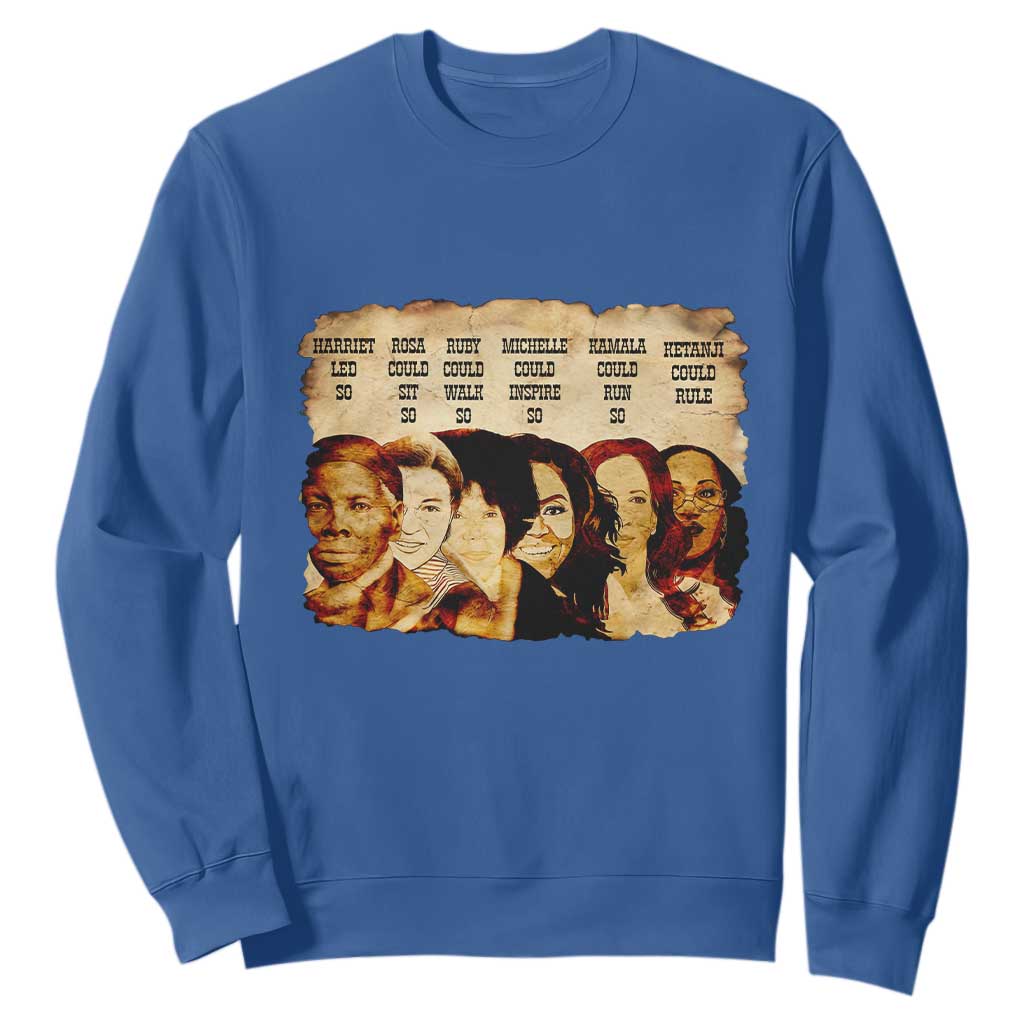 Black History Month Sweatshirt African American Women Pride TS14 Royal Blue Print Your Wear