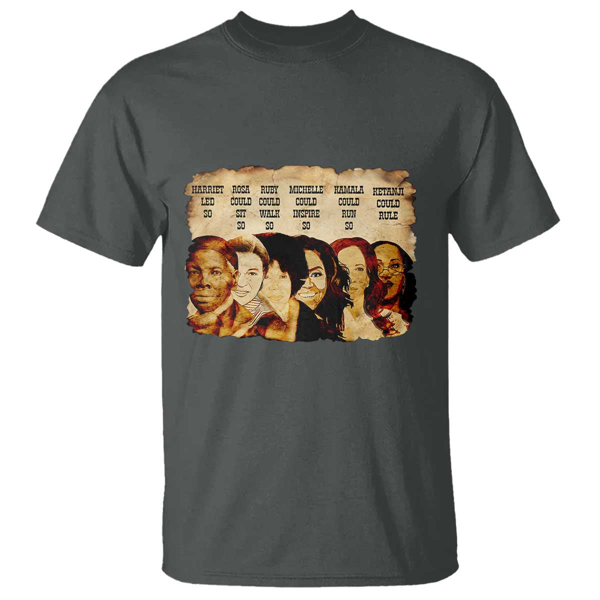 Black History Month T Shirt African American Women Pride TS14 Dark Heather Print Your Wear