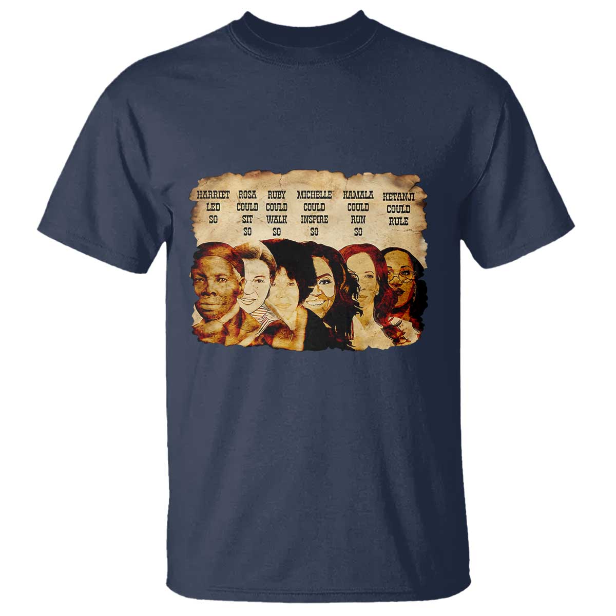 Black History Month T Shirt African American Women Pride TS14 Navy Print Your Wear