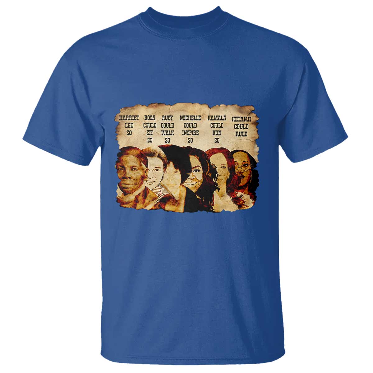 Black History Month T Shirt African American Women Pride TS14 Royal Blue Print Your Wear