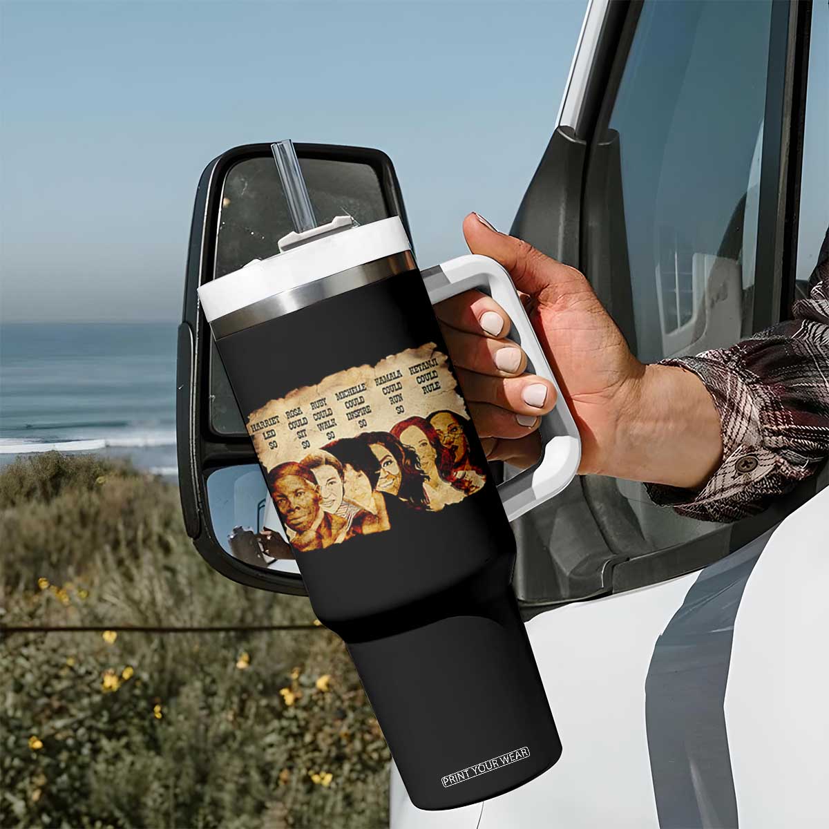 Black History Month Tumbler With Handle African American Women Pride TS14 Print Your Wear