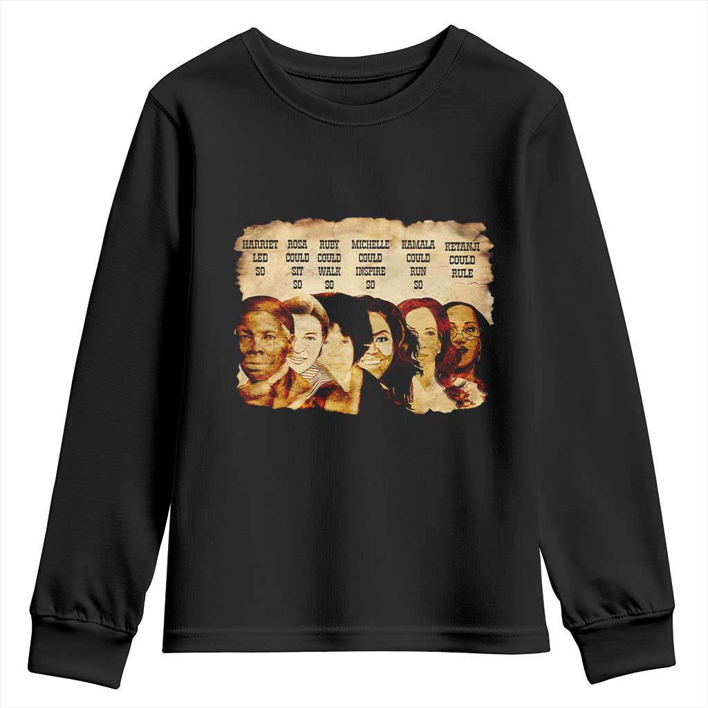 Black History Month Youth Sweatshirt African American Women Pride TS14 Black Print Your Wear