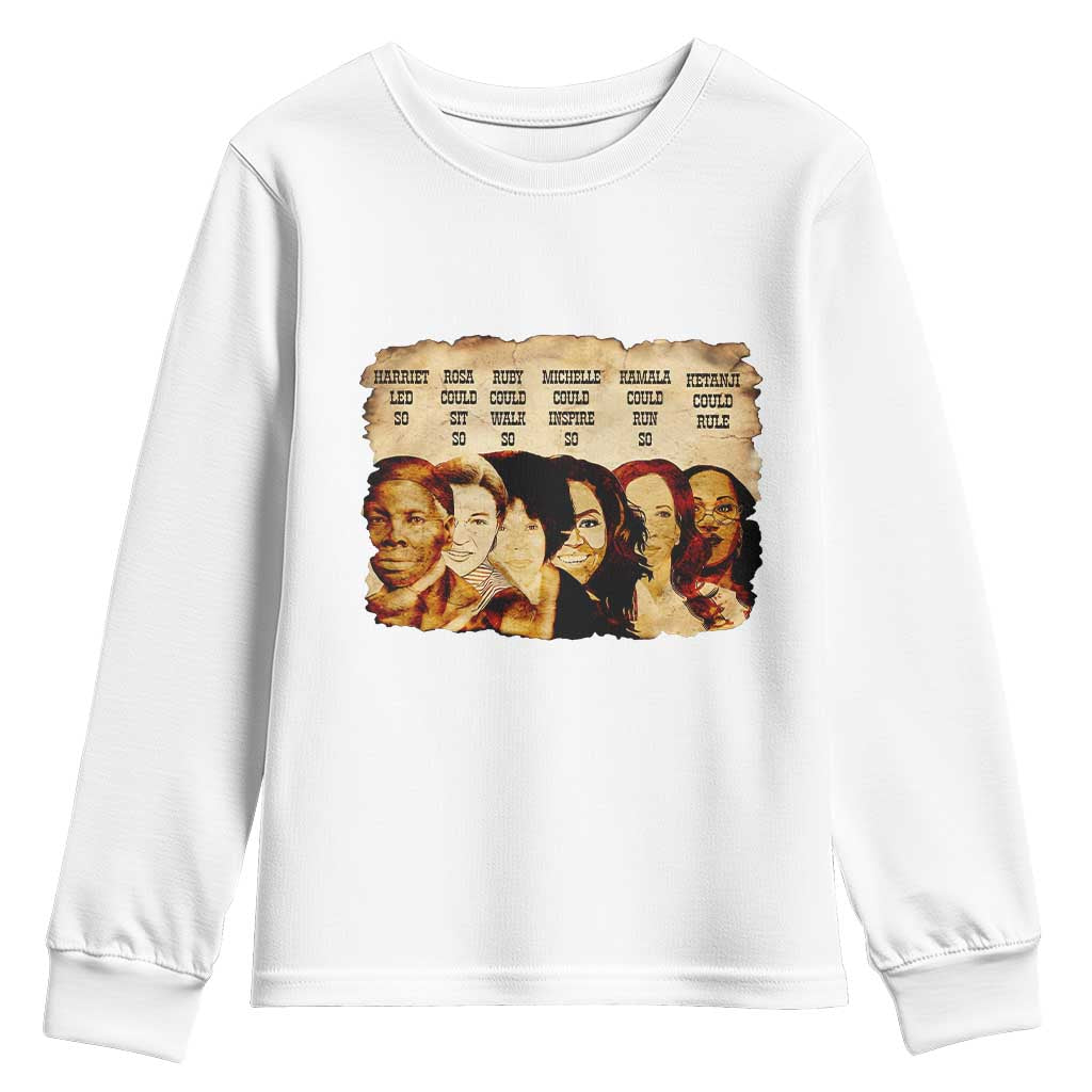 Black History Month Youth Sweatshirt African American Women Pride TS14 White Print Your Wear