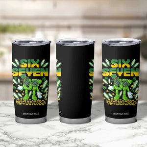 67 Italian Brainrot St Patricks Day Tumbler Cup Funny Six Seven Leprechaun Playing Baseball Meme TS14 Print Your Wear