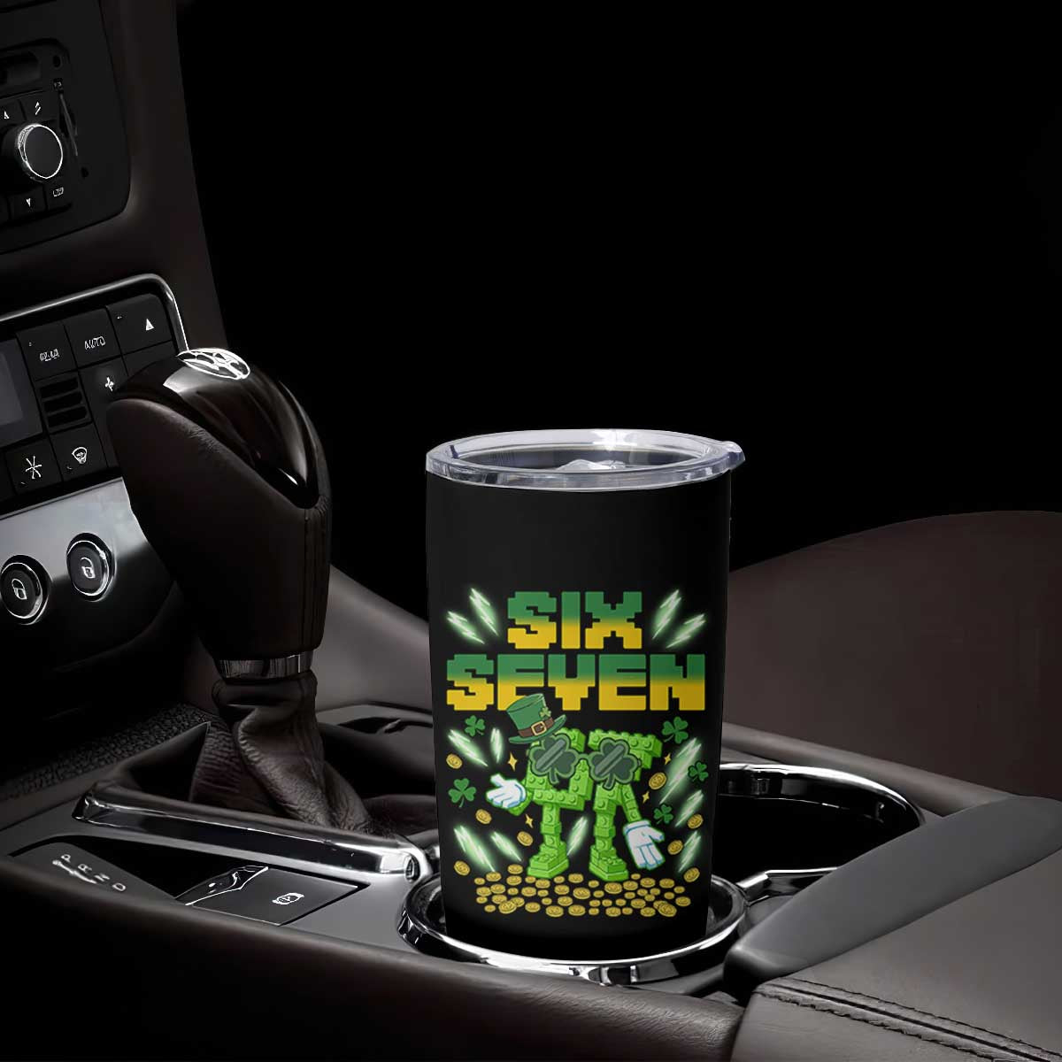 67 Italian Brainrot St Patricks Day Tumbler Cup Funny Six Seven Leprechaun Playing Baseball Meme TS14 Print Your Wear