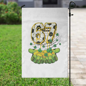 67 Soccer St Patricks Day Garden Flag Funny Six Seven Gen Alpha Meme Drip TS14 Print Your Wear