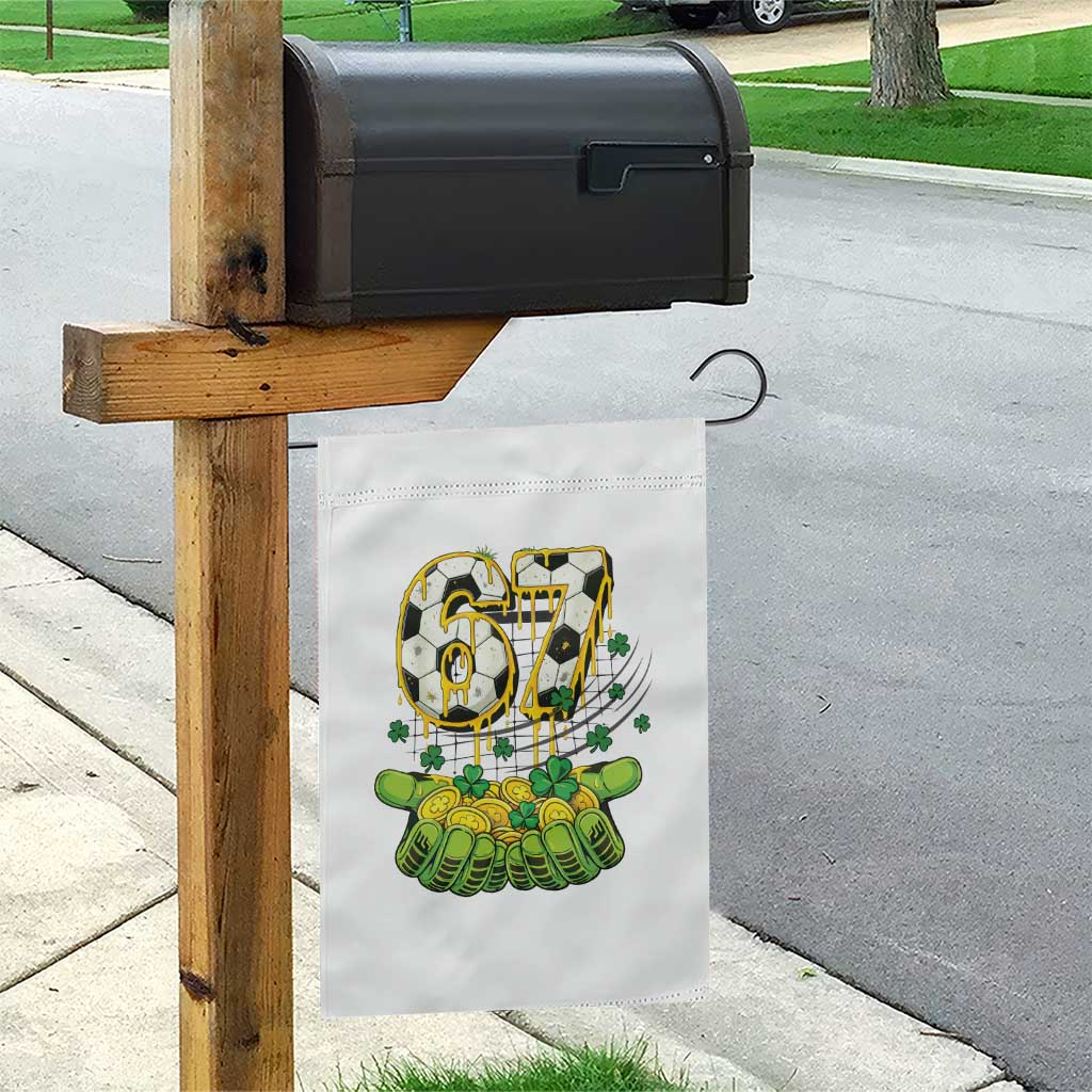 67 Soccer St Patricks Day Garden Flag Funny Six Seven Gen Alpha Meme Drip TS14 Print Your Wear