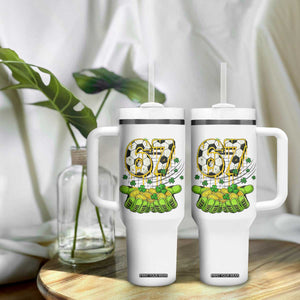 67 Soccer St Patricks Day Tumbler With Handle Funny Six Seven Gen Alpha Meme Drip TS14 Print Your Wear