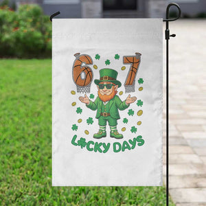 67 Basketball St Patricks Day Garden Flag Funny Six Seven Leprechaun Meme TS14 Print Your Wear