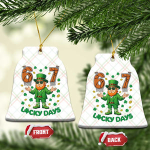 67 Basketball St Patricks Day Ceramic Ornament Funny Six Seven Leprechaun Meme TS14 Print Your Wear