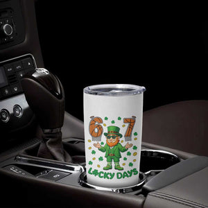 67 Basketball St Patricks Day Tumbler Cup Funny Six Seven Leprechaun Meme TS14 Print Your Wear